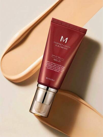 Missha كريم BB الكامل رقم 21 بيج فاتح للبشرة الساطعة SPF 42 PA+++ 50مل - مرطب ملون للوجه مع واقي شمس