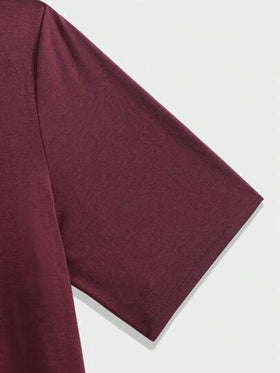 SHEIN ملابس علوية للمراهقين جرافيك مطبوع، قصير الأكمام، مريح وعملي