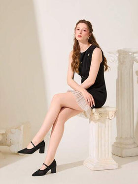 CUCCOO CHICEST أحذية نسائية ذات كعب عالي مدببة الأصبع للإرتداء اليومي