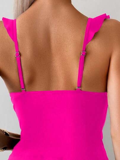 طقم تانكيني حريمي Swim Basics طقم بيكيني حزام رفيع جذاب للنساء في الصيف