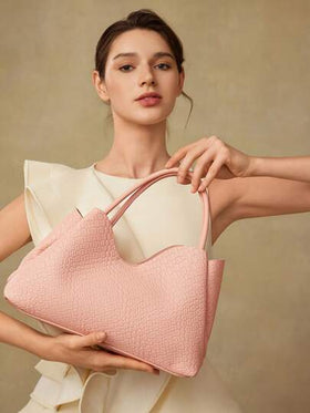 MOTF PREMIUM حقيبة جلد PU مكبوسة