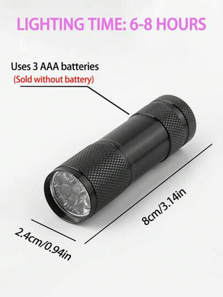 مجفف أظافر جل صغير محمول بضوء LED UV، مصباح تثبيت جل أظافر مهني للأصابع والأصابع الصغيرة للصالون أو الاستخدام المنزلي DIY