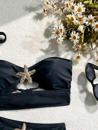 طقم تانكيني حريمي Swim Chiccia 2 قطعة بذلة سباحة قطعة واحدة وخالصة اللون مناسبة للسمنة للنساء، مناسبة للسبا والمنتجعات