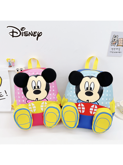 أحذية أوكسفورد حريمي Disney حقيبة الظهر ذات تصميم ميكي ماوس الكرتوني الجديد من ديزني، حقيبة ظهر سفرية، حقيبة ظهر موضة، حقيبة ظهر خفيفة الوزن
