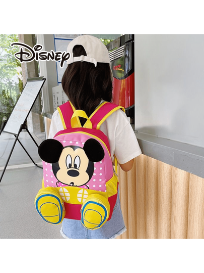 أحذية أوكسفورد حريمي Disney حقيبة الظهر ذات تصميم ميكي ماوس الكرتوني الجديد من ديزني، حقيبة ظهر سفرية، حقيبة ظهر موضة، حقيبة ظهر خفيفة الوزن