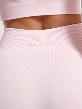 Musera Sport شورت دراجة بخصر مضلع بدون خياطة، شورت دراجة للتمرين والصيف والعطلات، شورت رياضي للجيم واللياقة والبيلاتس والاستخدام اليومي العادي