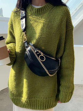 حقيبة الخصر، حقيبة كروس بسلسلة موضة، حقيبة صدر متعددة الوظائف وحقيبة كتف لفصل الصيف