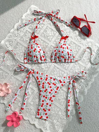 Swim Mod مجموعة من قطعتين بيكيني مطبوع ملابس سباحة وملابس شاطئ للنساء