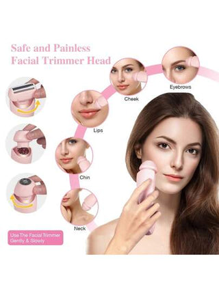 ماكينة كهربائية لحلاقة البكيني للنساء، ماكينة حلاقة كهربائية للنساء، ماكينة تشذيب مزدوجة الاستخدام، مزيل شعر كهربائي شخصي للنساء، ماكينة حلاقة كهربائية للساقين والإبط