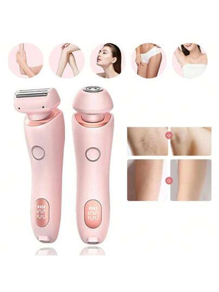 ماكينة كهربائية لحلاقة البكيني للنساء، ماكينة حلاقة كهربائية للنساء، ماكينة تشذيب مزدوجة الاستخدام، مزيل شعر كهربائي شخصي للنساء، ماكينة حلاقة كهربائية للساقين والإبط