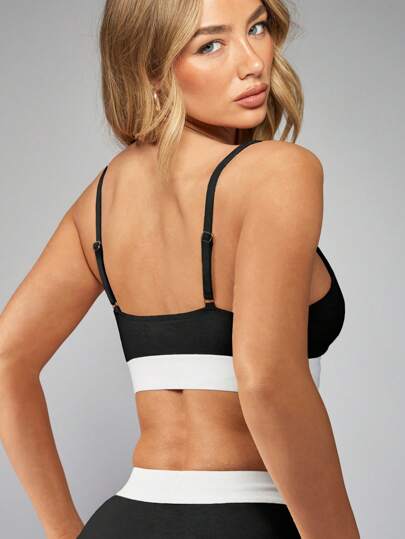 MISSGUIDED خصر العلامة التجارية الإمامي مثلث داعم الرياضي المرتفع الأداء للتمرينات الرياضية, اليوغا, اللياقة البدنية، ملابس نشطة للتدريب