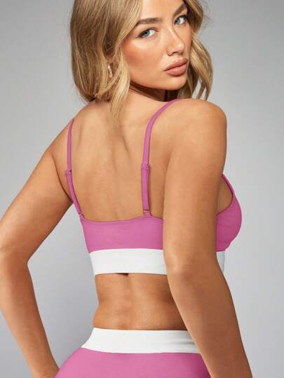 MISSGUIDED خصرية رياضية ذات تأثير عالٍ، ملابس تمرين رياضي وتدريب نشط وممارسة اليوجا، ملابس علوية رياضية قصيرة مع أربطة قابلة للتعديل، صدرية لياقة بدنية صيفية