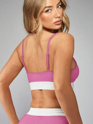 MISSGUIDED خصرية رياضية ذات تأثير عالٍ، ملابس تمرين رياضي وتدريب نشط وممارسة اليوجا، ملابس علوية رياضية قصيرة مع أربطة قابلة للتعديل، صدرية لياقة بدنية صيفية