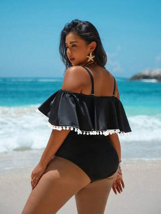 Swim Vcay بدلة سباحة واحدة القطعة مع كشكشة ملائمة للحجم الكبير, لموسم الصيف