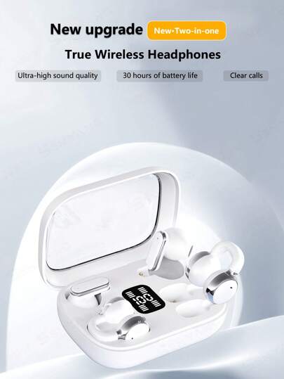 NEW SENYANG سماعات أذن True Wireless لاسلكية صغيرة بتصميم حديث لعام 2025 للازواج مزودة بمشبك ، الرأس ، سماعات موسيقى ، سماعات ألعاب بمكبرات صوت بجودة عالية ، وتقنية ENC للمكالمات الصوتية الواضحة ، متوافقة مع الأندرويد والهواتف الذكية والرياضة