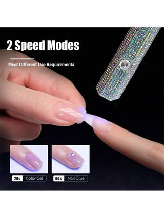 1 قطعة مصباح يدوي محمول للأظافر بشاشة LED، شاحن USB قابل للإعادة، ضوء المعالجة المحمول للأظافر الجلي والطلاء، مناسب للاستخدام المنزلي DIY