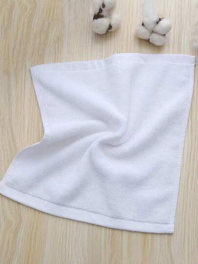 5 قطع/10 قطع مجموعة منشفة قطنية بيضاء رقيقة 25 * 25 سم للفندق/المطبخ ماصة، منشفة يد متعددة الأغراض