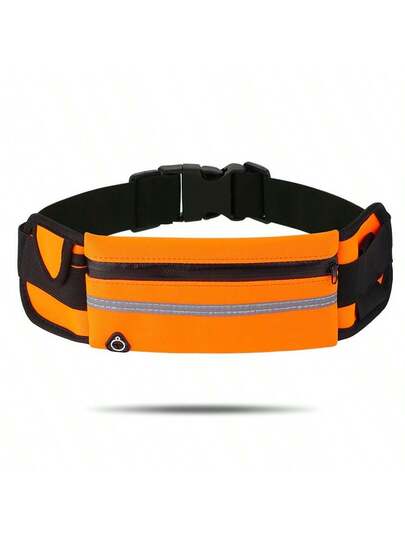 حزام خصر قابل للتعديل مع جيوب، حقيبة خصر رياضية يونيسكس للتجديف والرياضة والدراجات، يناسب الهاتف وزجاجة المياه، حزام خصر مطاطي