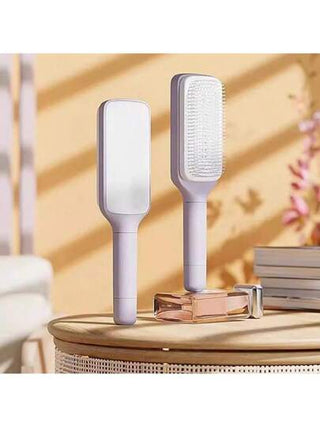 فرشاة شعر مضادة للكهرباءالاستاتيكية بتصميم ماكرون، سهلة الدوران وتنظيف الشعر ، فرشاة تصفيف الشعر للنساء قطعة واحدة
