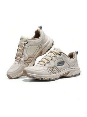 Skechers أحذية رياضية شبكية تسمح بالتهوية، خفيفة الوزن ومبطنة للنساء، مناسبة للجري في الهواء الطلق والمدينة، أحذية كاجوال، أحذية للتنقل، أحذية نسائية ذات نعل سميك. ننصح بطلب مقاس أصغر بنصف درجة. 180017-OFWT