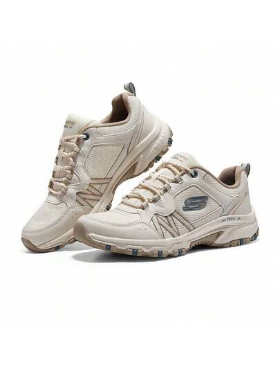 Skechers أحذية رياضية شبكية تسمح بالتهوية، خفيفة الوزن ومبطنة للنساء، مناسبة للجري في الهواء الطلق والمدينة، أحذية كاجوال، أحذية للتنقل، أحذية نسائية ذات نعل سميك. ننصح بطلب مقاس أصغر بنصف درجة. 180017-OFWT