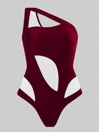 مايوه حريمي قطعة واحدة Swim SXY زي سباحة قطعة واحدة أنيق وجذاب، تصميم عصري وبسيط، مناسب للصيف، قطعة واحدة