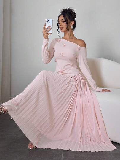 طقم حريمي قطعتين Modelyn العيد بدلة نسائية من قطعتين للارتداء اليومي