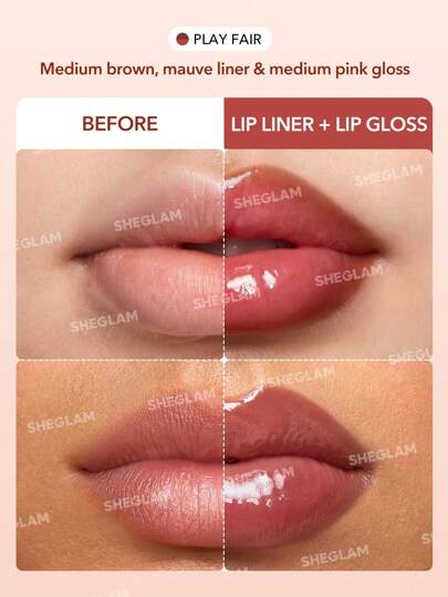 SHEGLAM طقم أحمر شفاه