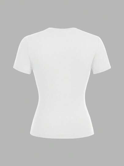 EZwear قميصين قصير الأكمام بطقم رقبة مناسبين للطبقات الربيع والصيف، أسلوب كاجوال بسيط وأساسي