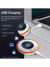 منشط عضلات البطن بشحن USB، مدرب عضلات البطن مع شاشة رقمية LED، منشط البطن والذراعين