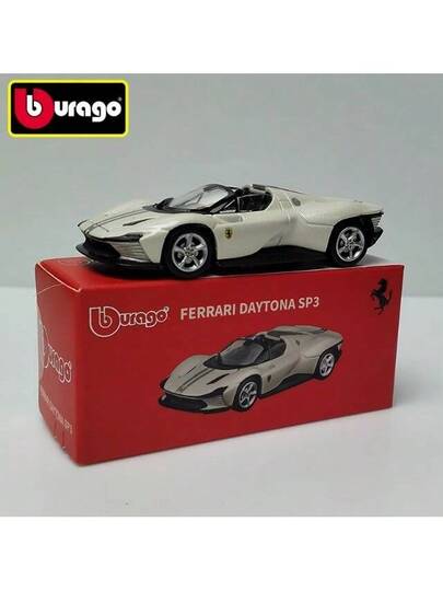 Burago سيارة سباق نموذج مصغر 1:64 ديكاست ماتشبوكس، هدية عيد ميلاد للرجال، لعبة سيارة سباق، مصرح رسمي