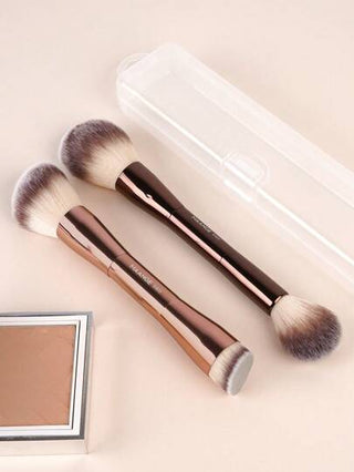 MAANGE مجموعة فرشاة تجميل محمولة الرؤوس ناعمة، فرشاة بودرة، فرشاة أحمر الخدود، فرشاة concealer، فرشاة تحديد الوجه، فرشاة تحديد الأنف، فرشاة التفاصيل، فرشاة أساس متعددة الوظائف وقوية للاستخدام اليومي على الوجه لخلط السوائل والكريمات والمساحيق الناعمة...