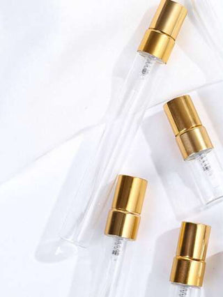 5/10 زجاجة عطر قابلة لإعادة التعبئة محمولة باللون الذهبي ، 2مل / 3مل / 5مل ، زجاجات تعبئة فرعية متعددة الاستخدامات ، عطر صغير يمكن إعادة استخدامه كرشاش ، حاوية تخزين ماء الجوهر والمستحضرات التجميلية ، زجاجات رش العطر ، علبة رش العطر ، رذاذ عطر جيب...