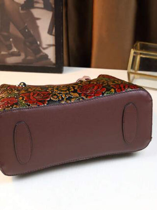 حقيبة يد مطرزة بيدي مزخرفة باطلالة عتيقة، هدية عيد الأم، حقيبة كروس بودي