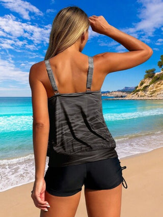 طقم تانكيني حريمي Swim Lushoire طقم تانكيني جديد عصري، ملابس شاطئ مخففة للتنحيف للنساء، مثالية للشاطئ والإجازات