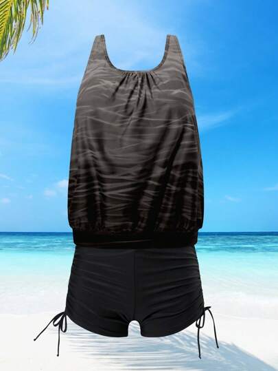 طقم تانكيني حريمي Swim Lushoire طقم تانكيني جديد عصري، ملابس شاطئ مخففة للتنحيف للنساء، مثالية للشاطئ والإجازات