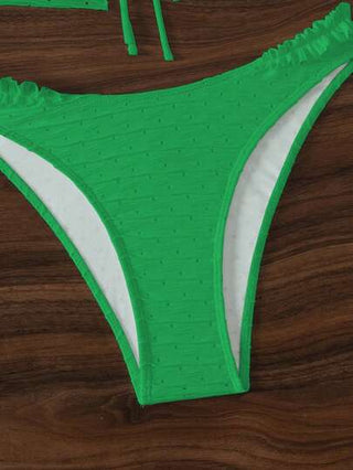 طقم تانكيني حريمي Swim Mod ملابس علوية تانكيني نسائي مخفض للجسم بحكة عنق على شكل ربطة الرقبة