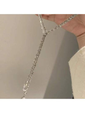 قلادة سلسلة كنزة صوفية ملتهبة متعددة الأغراض 1 قطعة ذات نجوم لامعة