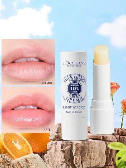 L'Occitane en Provence بلسم شفاه شراب اللوز الغني للغاية من أوكسيتان إن بروفانس