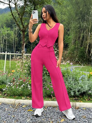 PETITE بذلة نسائية من قطعتين للارتداء اليومي