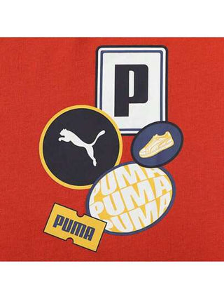 Puma تي شيرت رجالي بياقة طاقم وأكمام قصيرة بطبعة جرافيك 68894915