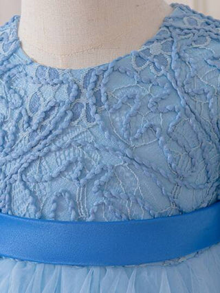 فساتين بيبي Glamorique Kids فستان شبكي مطرز أكمام منفوخة من شيفون، لون شمبانيا، زي فتاة الزهور لحفل عيد الميلاد في عمر سنة واحدة، بدلة معمودية للطفلة