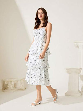 CUCCOO CHICEST نساء أحذية كعب متوسط سهل اللبس من الجلد المطاطي بزخارف من اللؤلؤ والراين على الكعب المربع ذات حزام ملائمة للفساتين والعمل والحفلات والمناسبات