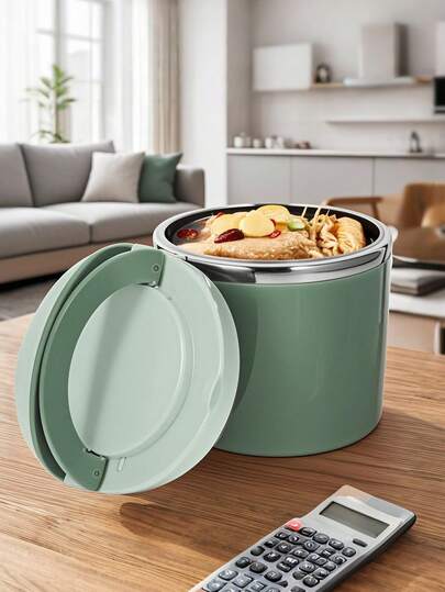 قارورة طعام معزولة حرارياً، وعاء حساء سعة 650~1000 مل ، صندوق غداء بنتو من الفولاذ المقاوم للصدأ مع مقبض، كوب إفطار، وعاء حساء محكم إلغلاق للعمل والسفر والرحلات والطلاب، صندوق عزل أو تبريد حفظ الأطعمة، قطعة متينة لا تسرب، معدات مدرسية
