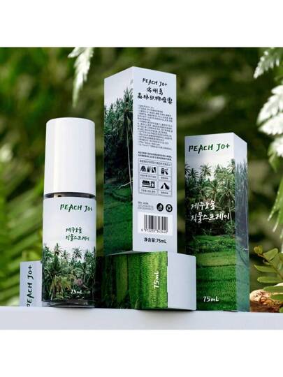 PEACH JO+ 1 زجاجة سعة 75 مل من رذاذ عطر جزيرة جيجو، خيارات تشكيلة تصل إلى 3 منها للاستعمال الداخلي والخارجي كمعطر للهواء متعدد الطبقات بترك رائحة طبيعية منعشة طويلة الأمد، عطر مثالي للمواعدة والحفلات والتجمعات والعطلات والمنزل والفندق والمكتب، هدية...