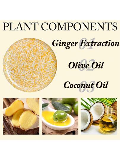 Xioimy شامبو بار بعطر الزنجبيل الطبيعي 60 جرام، غني بمكونات نباتية طبيعية، يغذي الشعر بعمق للحصول على ملمس ناعم وحريري، يوفر ترطيب وعناية شديدة، صيغة لطيفة مناسبة لجميع أنواع الشعر