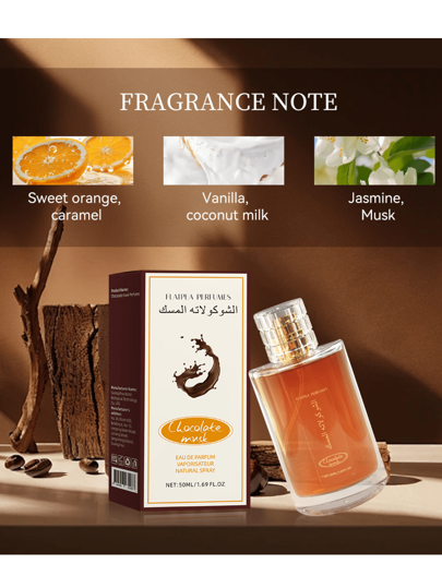 1 قطعة 50 مل عطر فانيليا وشوكولاتة للسيدات، رذاذ عطري حلو، يمنحك رائحة رومانسية وسيصيبك بحالة مزاجية جيدة مجرد استشمامه، أفضل هدية لأصدقائك، سيتم التوصيل بعبوتين عشوائيتين