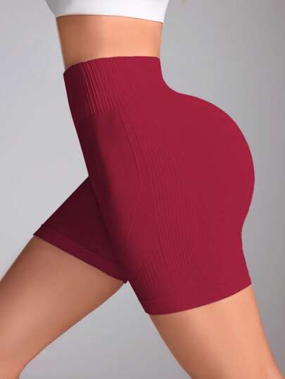 Seamluxe  Sport شورت تحكم البطن ذو الخصر العالي والمظهر الأملس للنساء أثناء التمارين الرياضية، شورت للتعرق، شورت رياضي، شورت دراجات