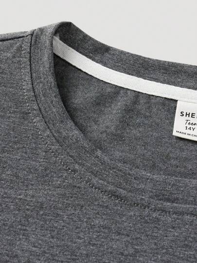 Snug Zone طقم بيجاما للمراهقين يتكون من قميص كشمير قصير الأكمام ذو جيوب وبنطال