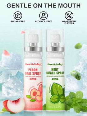 بخاخ التنفس بالنعناع ، بخاخ معطر الفم بنكهة الفاكهة ، Go-To لإنعاش أنفاسك على الفور ، لرمضان ، تجمعات وهدايا مهرجان رمضان ، مناسب للحفلات ، للعناية الشخصية في الربيع